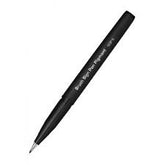 Rotulador Sign Pen Brush Con Punta De Pincel Suave Negro | Pentel | Pack 12 Unidades
